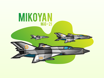 Mikoyan Mig - 21 2019 airplane art artist clean design design art designer graphicdesign illustration illustrations illustrator india indian air force jet minimal vector