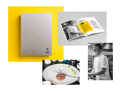 Angler Restaurant chef design editorial food michelin print restaurant