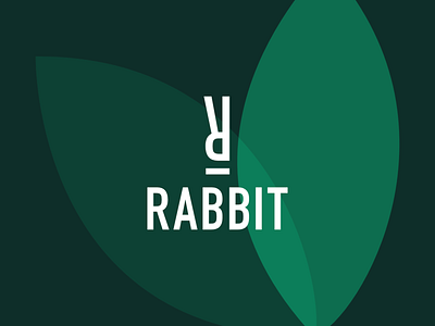 Rabbit® branding design food green illustration logo restaurant vector vegetarian