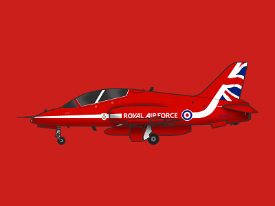 RAF Red Arrow illustration photoshop plane raf red red arrow red arrows royal air force
