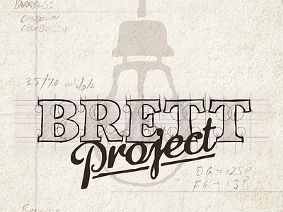 Brett Label branding craft beer label lettering