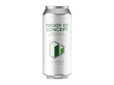 Shared Proof of Concept Can beer beer can can craft beer geometric isometric label