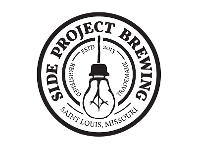 Side Project Brewing Badge Design beer branding craft beer logo patch