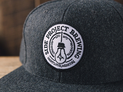 Side Project Brewing Badge Patch Wool Hat apparel badge beer craft beer hat logo patch