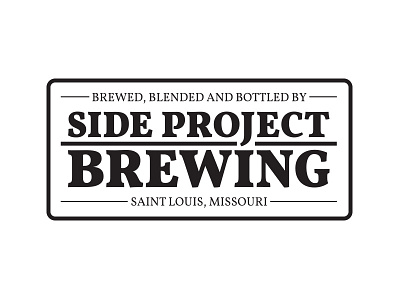 Side Project Brewing Badge Design beer craft beer label lettering patch typography