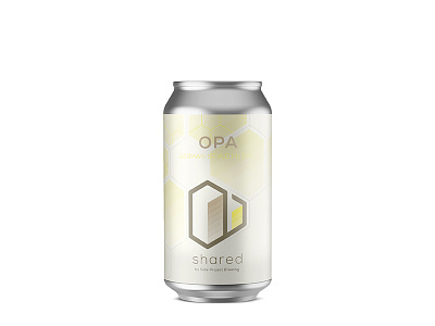 Shared Opa Can beer branding can craft beer design geometric isometric label