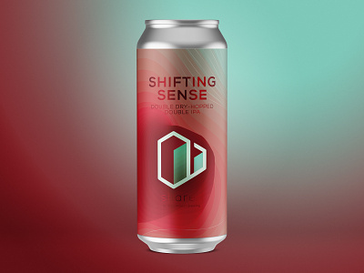 Shared Shifting Sense Can beer branding can craft beer label design vector