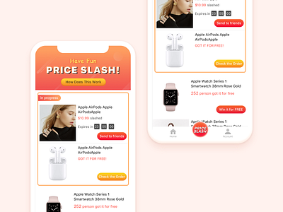 Price Slash App Homepage