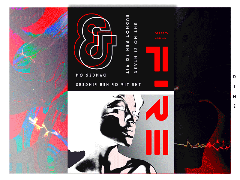 Sentenceville - Streets On Fire Poster african american animated art black concept design digital fashion gif gradient graphic design inktober poster poster a day red streetwear texture typography vector woman