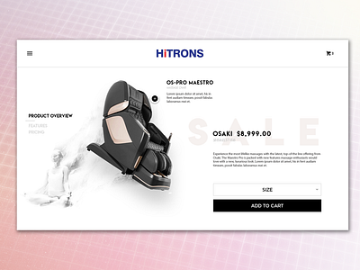HiTrons Product Page Concept