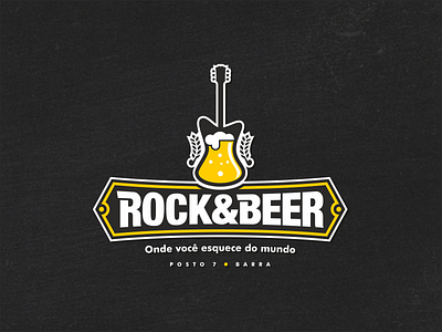 Rock&Beer beer branding logo logo design logotype rock rockbeer