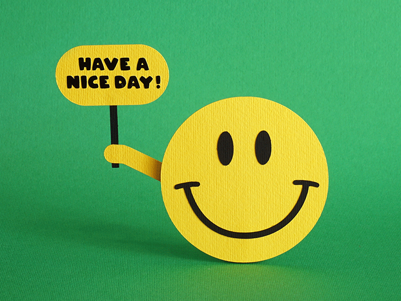 Paper made smile. Have a nice day, everyone ! animation paper paper art paper craft paperart papercraft photography stop motion stop motion animation
