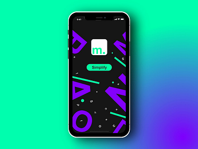 Simplify - Login Screen abstact adobexd daily 100 dailyui 001 design illustration interaction design iphone iphonex random sign in simplify ui ux design xd
