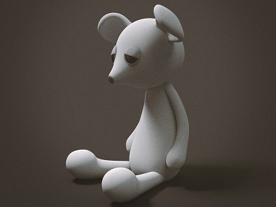 Sad Bear mono bear c4d cinema 4d