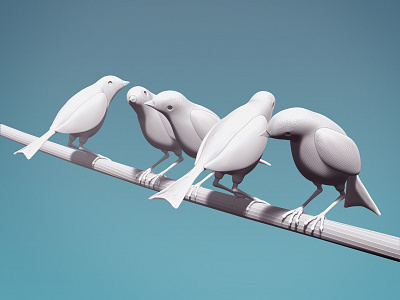 Simple sparrows sparrows zbrush