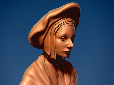Holbein – A Woman holbein sculpting zbrush