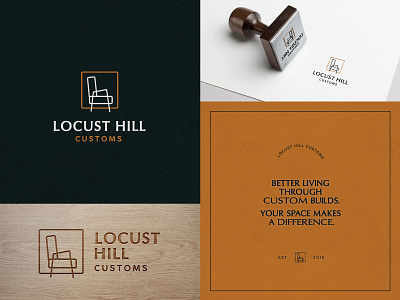Brand Identity - Locust Hill Customs adobe illustrator branding design icon illustration illustrator logo