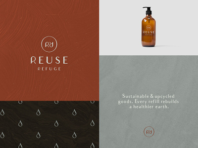 Brand Identity - Reuse Refuge adobe illustrator brand design brand identity branding design icon icons illustration illustrator logo look and feel photoshop sustainable