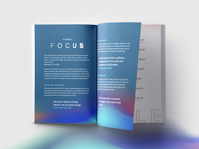 Focus branding branding and identity conference branding gradient gradients layout design layout minimal
