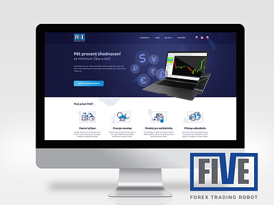 Five forex robot finance forex typography uiux webdesign