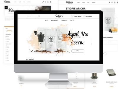 Gnomes eshop coffee ecommerce specialty coffee third wave ui webdesign