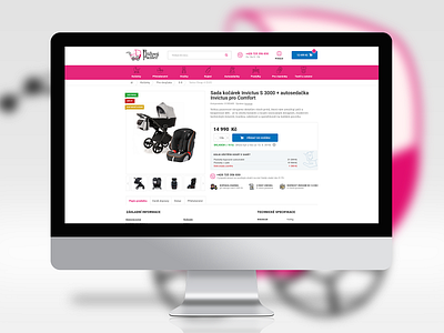 Stroller eshop design ecommerce ux webdesign