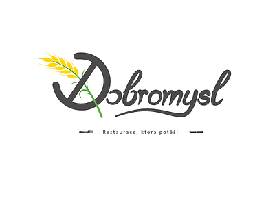 Dobromysl restaurant branding logo logo design restaurant restaurant branding typography