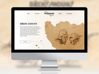 Břehy Anduiny design event larp onepage web webdesign