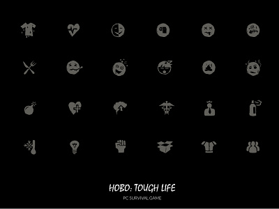 HOBO icons assets game design gaming icon design icon set icons ui