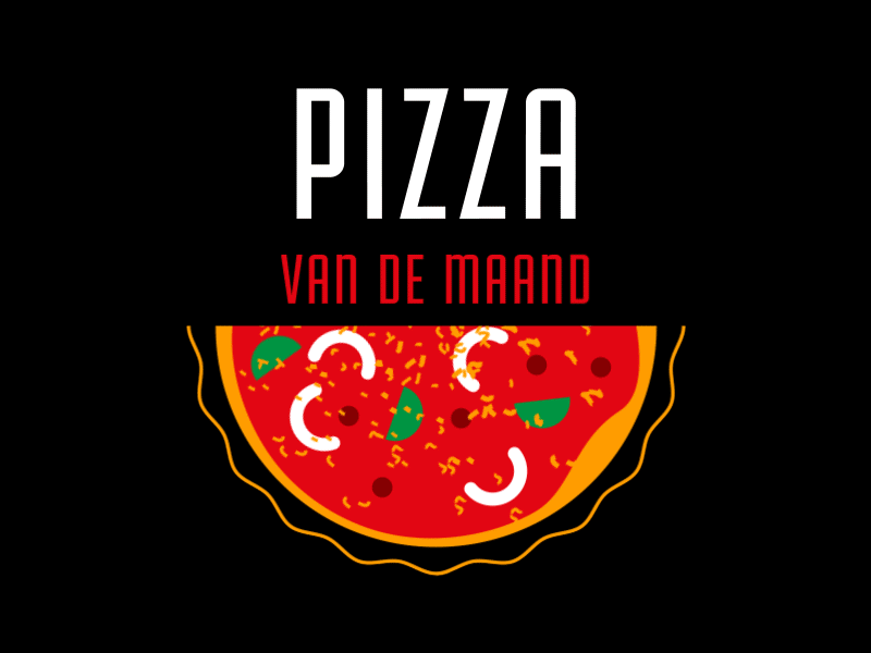 Pizza of the mount 2d after effects animation apple cheese delicious design doodle food gif graphic illustration logo motion pizza pizza hut pizza logo spsstudio spsstudionl