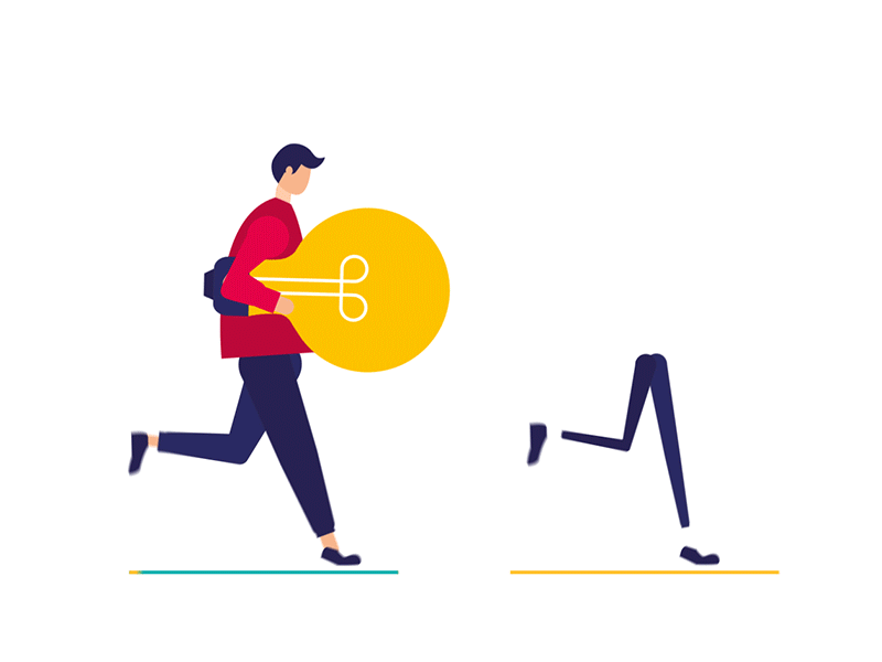 A quick walk cycle 2d after effects animation branding branding concept charachter illustration inovation inspiration logo spsstudio walk cycle