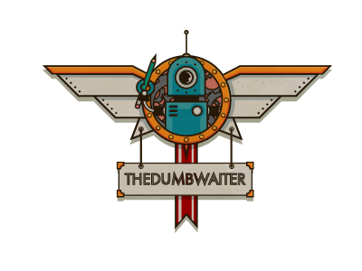 thedumbwaiter logo adobe illustrator branding logo personal robot vector