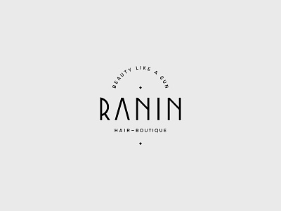 Ranin Hair boutique brand branding identity logo logodesign typography