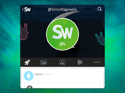 SIMSWAGREEKS app art branding design game icon redesign social media typography web web design website