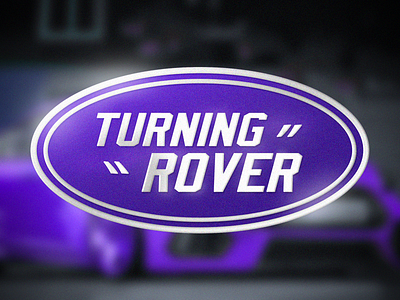 turning rover art branding car company design expressive gamedev logo truck typography