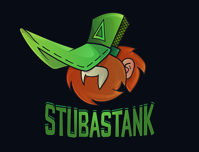 STUBASTANK art design dodge sport game ginger graphic design hat illustration logo redhead sport logo truck typography vector