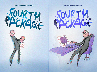 fourth package short film poster cartoon design drawing family fourth package illustration poster short film typography uriel bromberg