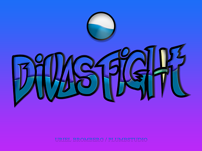 Divas Fight - Logo design divas fight game kombat liquid logo studio water