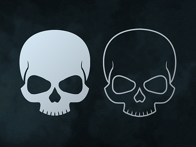 The Skull death design game illustration logo typography vector