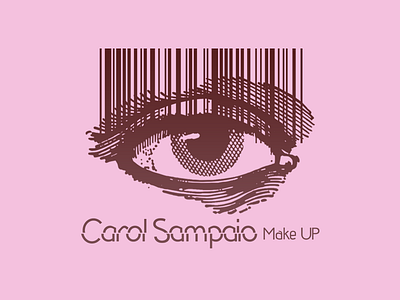 Carol Sampaio Makeup beautiful beauty beauty care code code logo codebar design editorial expressive eye eye logo eyes illustration logo make up makeup semantic typography vector