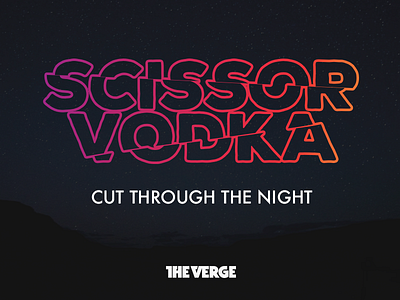 Scissor Vodka Logo joke logo the verge vergecast