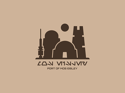 Mos Eisley Logo city logo dailylogo dailylogodesign logodesign star wars