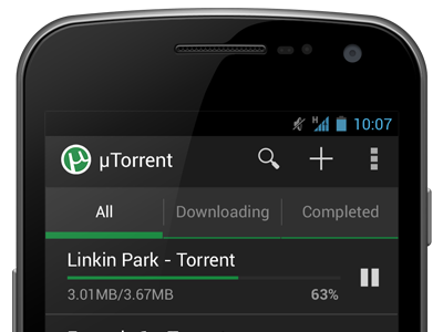 µTorrent for Android - Redesigned android holo µtorrent