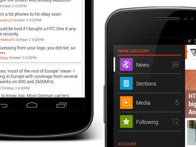 The Verge Redesigned android android design android ui holo
