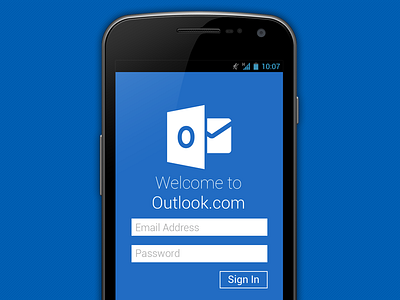 Outlook.com Redesigned android android design outlook ui ux