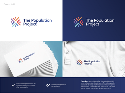 Logo for the Population Project branding design graphic design graphic artist icon logo logo design logodesign logos minimal typography vector