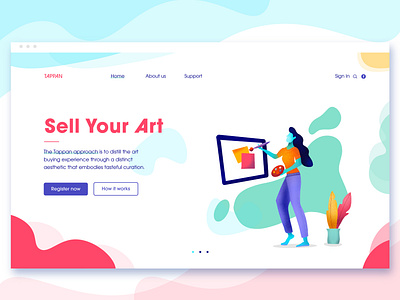 Landing Page Design | UI design design art flat graphic graphic design graphic art graphic artist illustration landing design landing page landing page concept minimal simple simple design ui ux vector web website