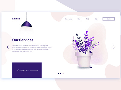 Landing Page Design design flat flat design graphic design graphic artist illustration landing landing page landing design landing page concept landing page illustration minimal plants simple ui ux vector web web design website