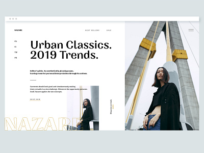 UI Design | Fashion brand branding design fashion fashion blog graphic graphic design graphic art graphic artist landing design landing page landing page concept landing page design minimal type typography ui ux web website