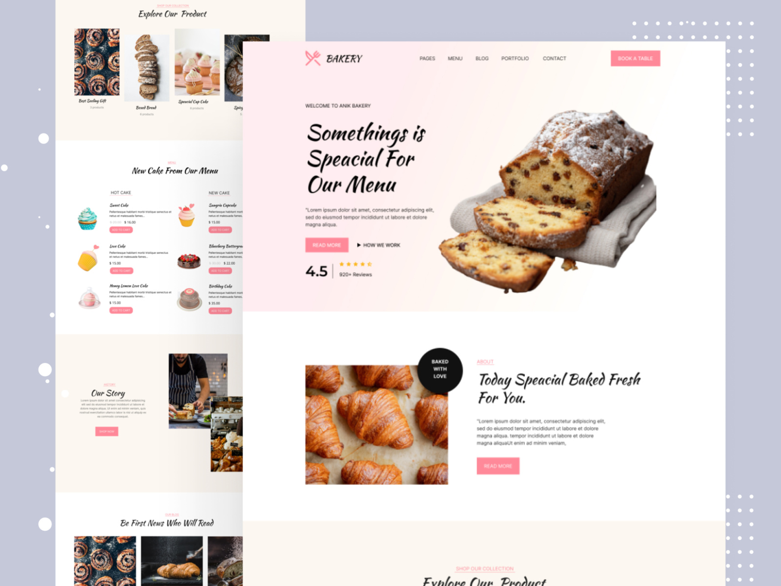 Bakery Landing Page Design by FleexStudio for FleexStudio | UI/UX & Web ...